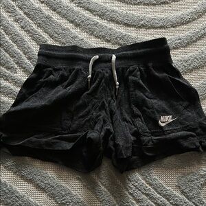 Nike Black Athletic Shorts with Elastic Waistband